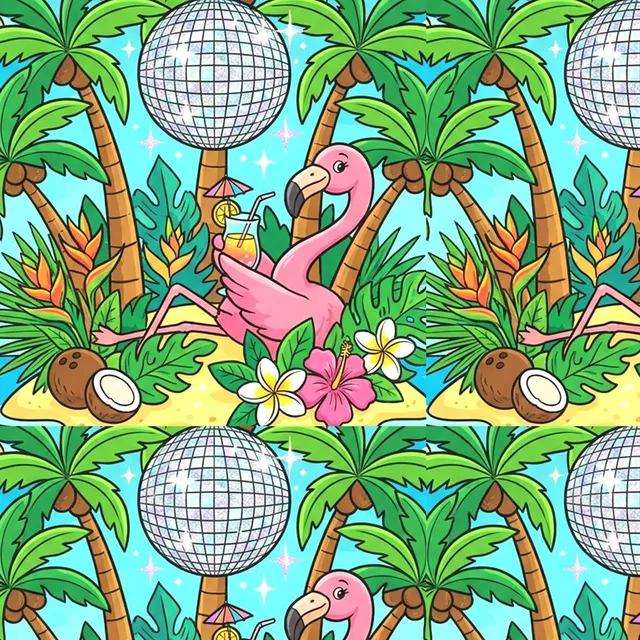 Close-up of the printed pattern