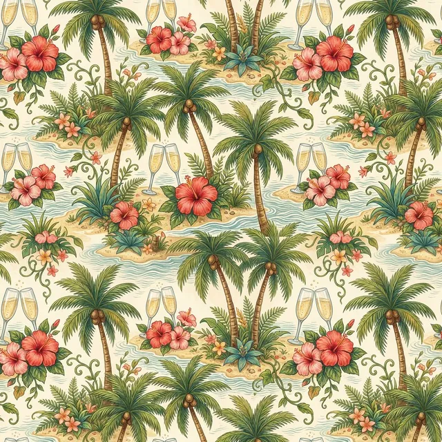 Close-up of the printed pattern